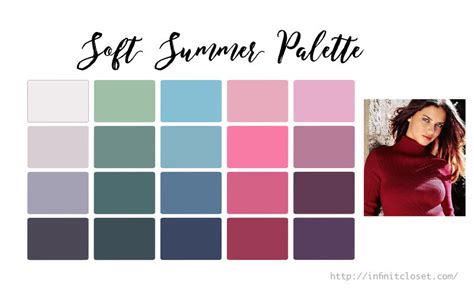 Soft Summer Palette Infinitcloset