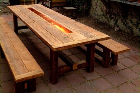 50 Awesome Rustic Farmhouse Table Ideas Truehome Outdoor Wood Table
