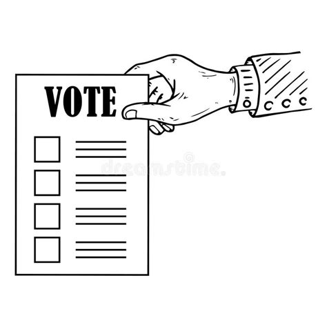 Votaci N Formulario Icono De Lista Ilustraci N Vectorial De La C Dula De Votaci N En Blanco