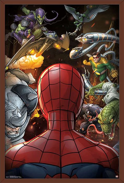 Marvel Comics Spider Man Villains Poster