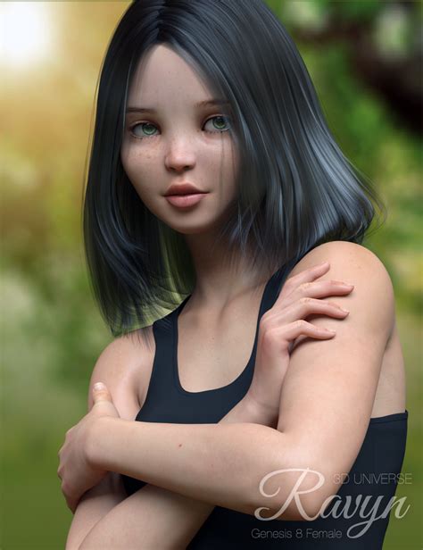 Ravyn Character And Hair For Genesis 8 Females Daz 3d