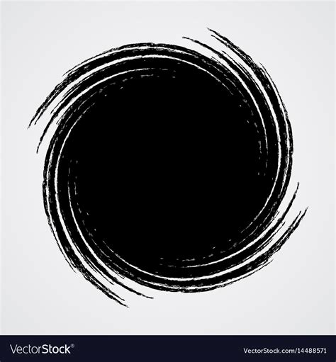 Black Spiral Swirl Circle Royalty Free Vector Image