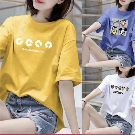 100 Cotton Short Sleeved T Shirt Female Summer And Korean New Style Posts Facebook