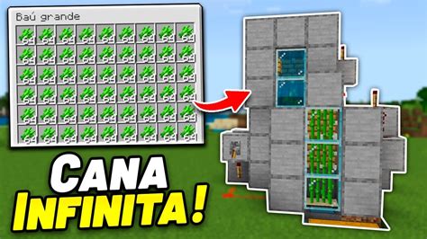 Farm De Cana Infinita E AutomÁtica Para Minecraft Bedrock 120 Mcpe