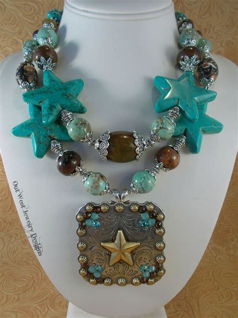 Custom Designed Piece Using Aqua And Brown Howlite Turquoise Beads And