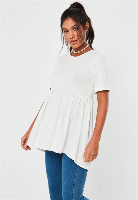 White Smock Maternity Top Missguided