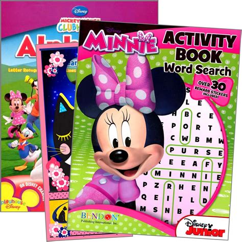 Minnie Mouse And Mickey Mouse Learning Educational Activity Book Set