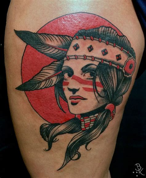 Briankellyindian Girl Indian Girl Native Tattoo