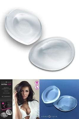 Silicone Gel Bra Inserts Clear Breast Push Up Firming Bust Enhancers Padding M Ebay