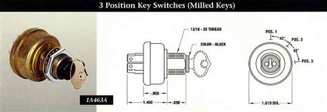 3 Position Key Switches Milled Keys Indak Switches
