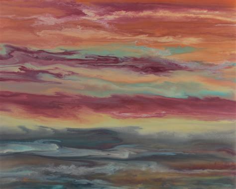 Daily Painters Of Colorado Abstract Landscape Sunset Art Painting