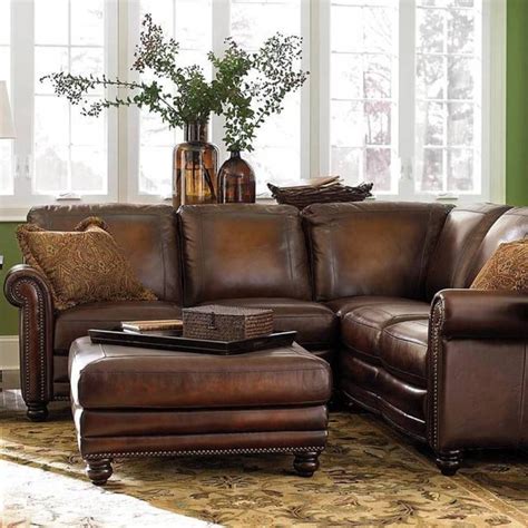 15 The Best Small Scale Leather Sectional Sofas