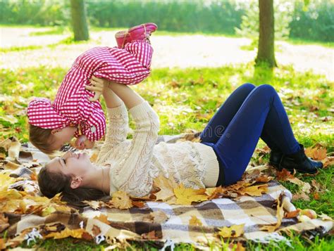 Mother And Baby Outdoor Stock Image Image Of Grass Emotion 79004183