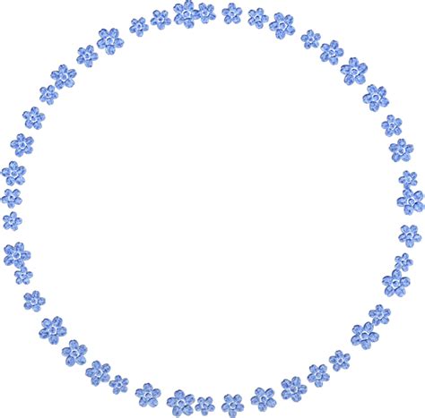 cute blue flower flowers flowercircle circle frame icon... | Flower circle, Circle frames, Blue ...
