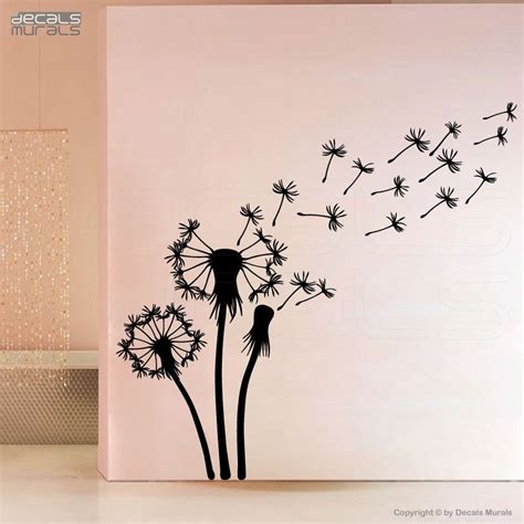 wall decals dandelions vinyl art surface graphics interior etsy dandelion wall art