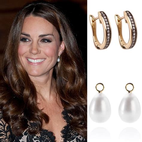Get Kate Middleton S Classy Pearl And Diamond Earrings Popsugar