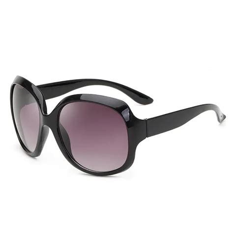 Oversized Polarized Sunglasses Women Luxury Brand Designers Oval Sun Glasses Vintage Black