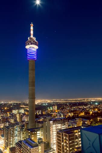 Johannesburg Telkom Tower In Hillbrow Stock Photo Download Image Now