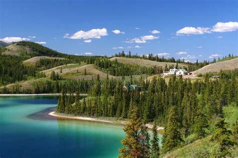 Emerald Lake Yukon Territory Stock Image Image Of Serene Territory