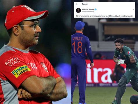 Sehwag Tweet Virender Sehwag Reacts To Firecrackers Being Burst In Parts Of India Over