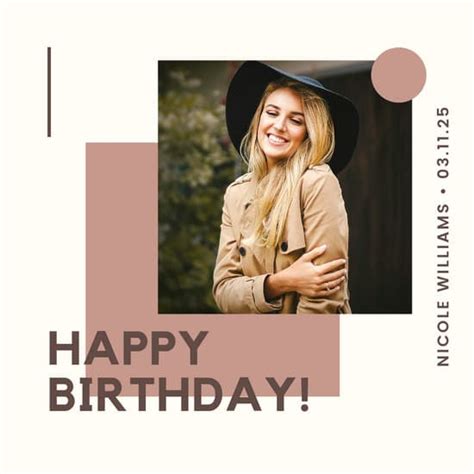 Greeting Photo Birthday Instagram Post Templates By Canva Instagram
