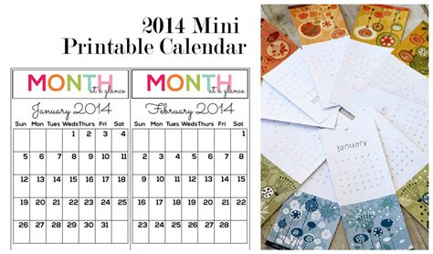 Printable Mini Calendars Calendar Template 2023