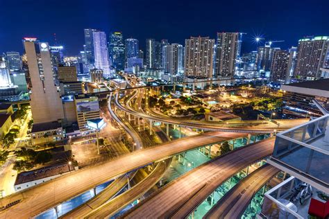 Miami Skyline Hd Wallpapers Wallpaper Cave