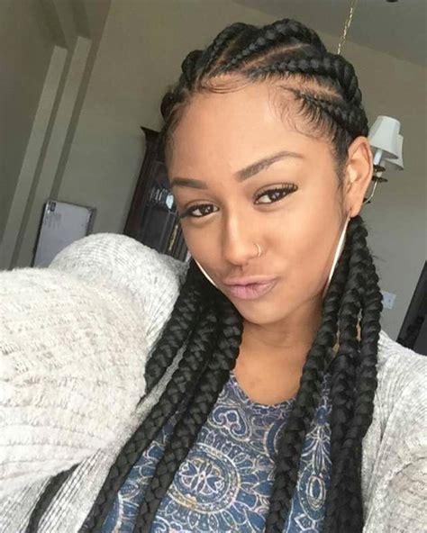 This particular cornrow style with beads is super stylish and looks stunning. Big Cornrows Hairstyles for Afro-American Women | New ...