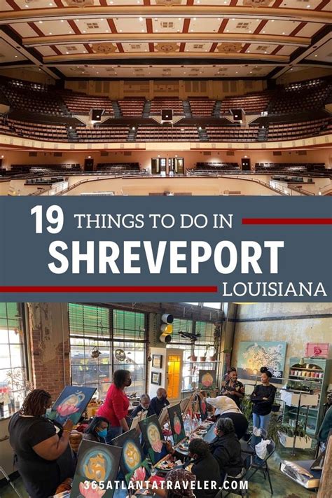 An Auditorium With The Words 19 Things To Do In Shreveport Louisiana