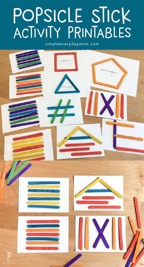 Easy Prep Popsicle Stick Projects For Young Children | Kids learning