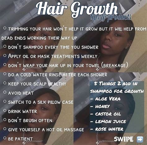 These easy hair growth tips include getting some key nutrients and changing a few everyday habits and they work. #Black Hair care # #Black Hair care # in 2020 | Natural ...