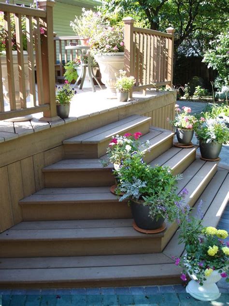 Decks Stairs And Deck Stairs On Pinterest