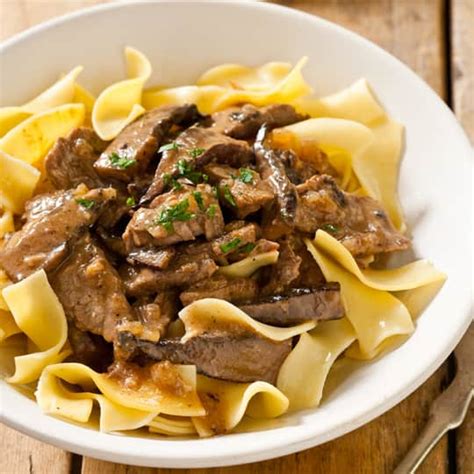 Reduced Fat Beef Stroganoff Cooks Country