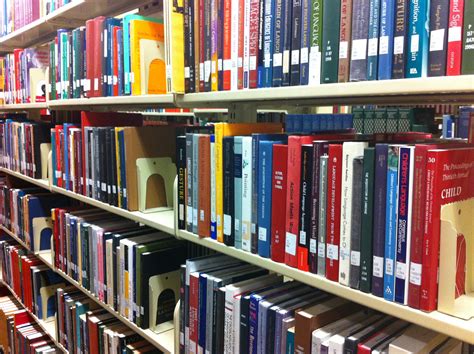 Fileshelves Of Language Books In Library
