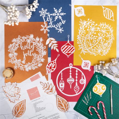 Christmas Paper Cutting Template Pack - kppapercuts