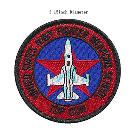 Top Gun Patches United Sates Navy Fighter Weapons School American Flag