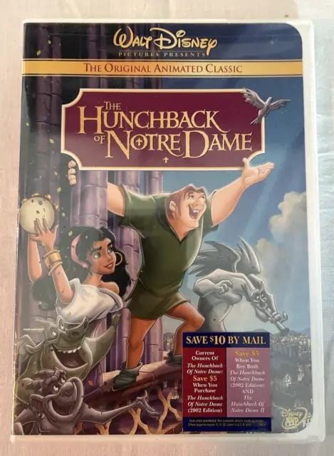 The Hunchback Of Notre Dame Animated Classic Walt Disney Dvd 2002