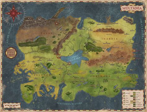 Artstation Multania Robert Altbauer Fantasy World Map Fantasy City