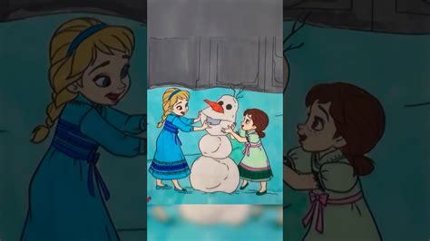 Elsa Anna Frozen Do You Want Build Snow Man Coloring Page Youtube