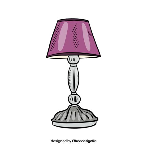 Table Lamp Clipart Vector Free Download