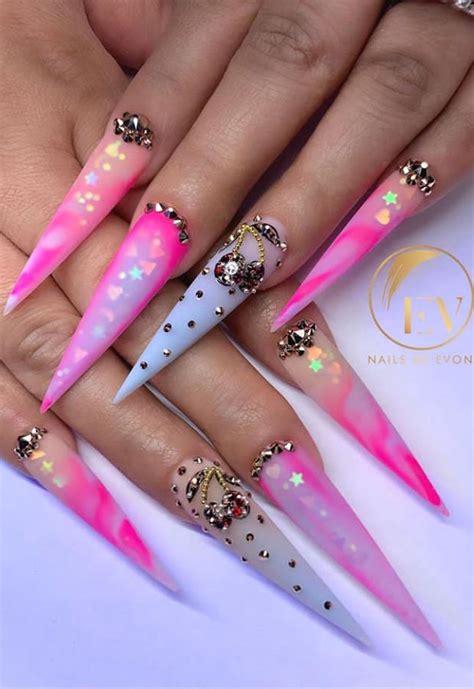 57 Special Stiletto Nails Art Designs Idea For Spring And Summer In