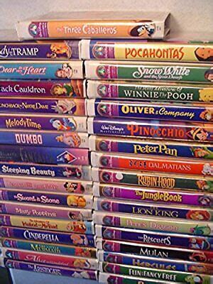 Walt Disney Vhs Tapes Complete Masterpiece Collection Movies Choose