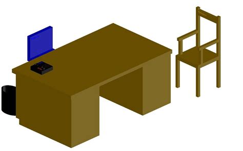 3d Cad Drawing Of Office Furniture Design Autocad File Cadbull