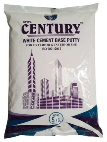 5 Kg Century White Cement Based Wall Putty At Rs 650bag Cement Putty