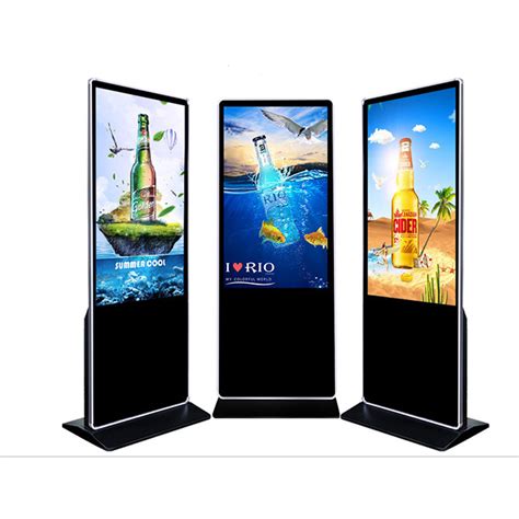Lcd Floor Standing Digital Display Free Standing Display Screens For