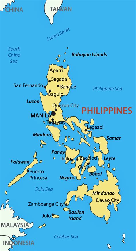 Detailed Tourist Map Of Philippines Philippines Asia Mapsland Images