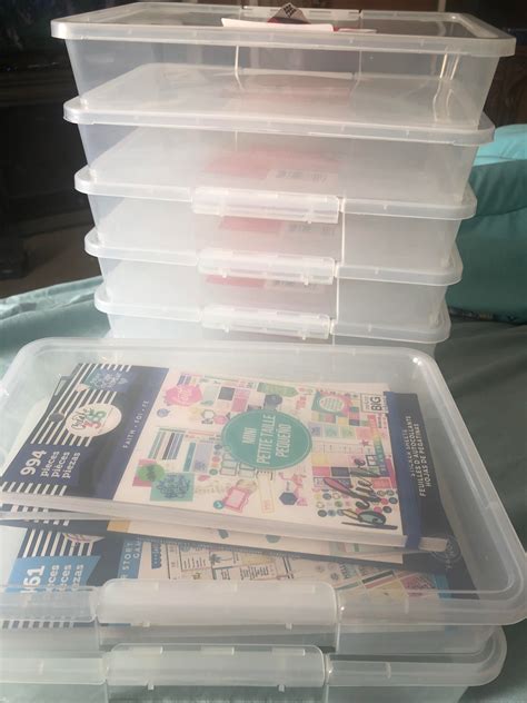Stackable Craft Containers At Dollar Tree Happyplanners