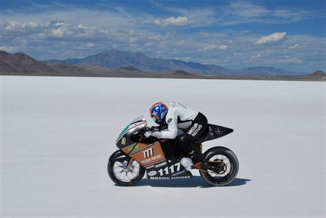 Electric Motorcycle Land Speed Record Mission One Hits 150mph On Salt