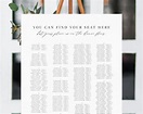 Alphabetical Wedding Seating Chart Template, You Can Find Your Seat He ...
