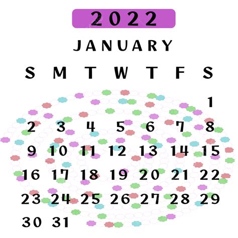 January Calendar Png Image 2022 January Calendar 2022 January